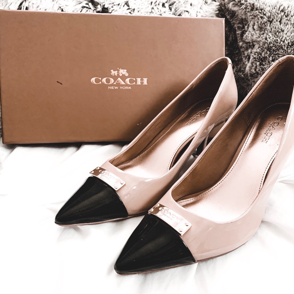 Coach small heel combo in nude - Picture 2 of 4
